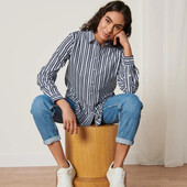 Блуза, рубашка из поплина, tchibo, германия, р. 44 евро, наш 50-52