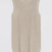 Бежева в’язана жилетка подовжена жилетка h&m жилетка- сукня