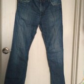 Джинси W34 L36 на високий зріст Пояс 45, Поб 56 Довжина 117, по внутрішньому шву 87