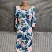 Симпатичное трикотажное платье по фигуре, р.40(евро)