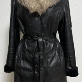 Натуральна дуже тепла дублянка S-M 42-44р. шкіряна на овчині