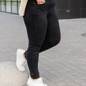 Комфортні джегінси Esmara Німеччина Батал eur 56 наш 62 р чорні