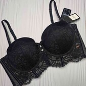 ♡♡ Колекція Noir! Шикарний брендовий бюстгальтер Hunkemoller 85С ♡♡