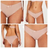 Hunkemoller! Ніжні жіночі труси в рубчик Хл розмір pale mauve! Лот 18