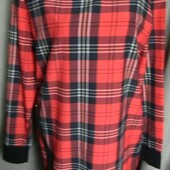 Zara Удлиненный батник в клеточку