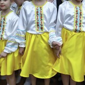 Дитячий костюм вишиванка і спідничка 128 р