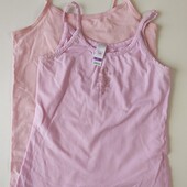 #5585. Майки 2шт, 146/152, 158/164