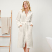 ♕ Елегантний та практичний, жіночий вафельний халат, розмір наш 44-48 (36/38 євро)