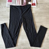 Прозрачные черные лосины со швом