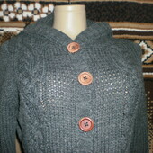 Теплая вязанная кофта