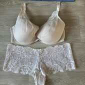 Брендовий білий бюстгальтер 80g і труси