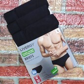 Арт.0411 набір чоловічі трусики бріфи(сліпи) 3шт від livergy разміlр євро l/6