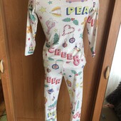 Пижама, комплект, костюм, 100% коттон. 7-8 р 128 см. M&S. в ідеалі