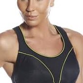 Чёрный спортивный бюстгальтер 80c