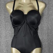 Коригуюча білизна, що коригує чорне боді на великі груди