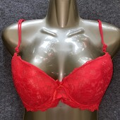 Яскравий бюстгальтер червоний 70-75 В-С