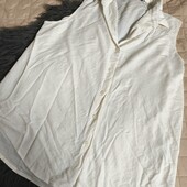 Primark L, молочна сорочка з віскози на гудзиках