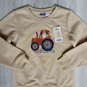 Lupilu брендовый теплый новый свитшот/ реглан внутри начес на рост 110/116 см