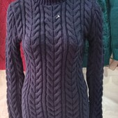 Женский теплый вязаный свитер оверсайз разные цвета новинки сезона