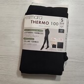 Есмара! Жіночі термоколготки, теплі жіночі колготки! 100 ден, чорні! 36/38 євро! Лот 12