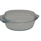 Кастрюля с крышкой с жаростойкого стекла 3,5л