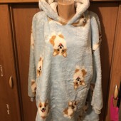Меховушка, плюшева туника, кофта, худи, S-M. Primark. слип, пижама
