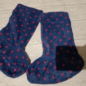 Нові теплі флісові шкарпетки-тапочки (слиппер-сокс) стопа 21 см