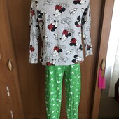 Пижама, 100% коттон, комплект, размер, костюм, 10-11 p 146 см. Primark. Микки, в ідеалі