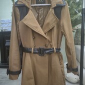 Плащ с расклешенным низом