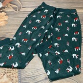 Флисовые пижамные штаны размер м/л, состояние отличное