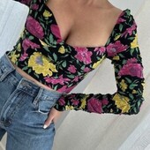 Zara кроп топ