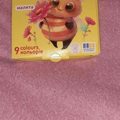 фарби гуаш 9 кольорів