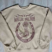 Willie Nelson брендовая теплая толстовка размер L XL