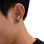 Моно сережка цвяшка принт вікінги, компас, руни, медсталь