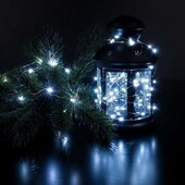 Гірлянда роса 5м. ЛОТ 3 шт в комплекті з батар. холод. колір