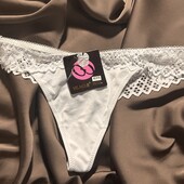 Жіночі труси-стрінги стрейч Venus, білі М