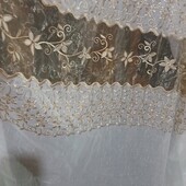 Шикарнейшая тюль 3м лён с вышивкой