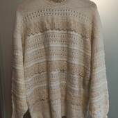 Свитер нарядный с объемным ажуром