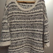 Кофта теплая вязаная,травка.