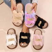 Домашние комнатные тапочки стелька 23 см. Цвет чёрный