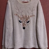 Женская теплая флисовая домашняя пижамная кофта отличного качества