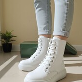 Хіт зими стильні зручні зимові черевики з натуральної шкіри