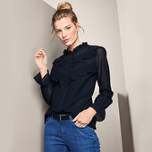 ♕ Спокуслива жіноча блуза з прошви від Tchibo (Німеччина), розмір наш 46-48 (40 євро)