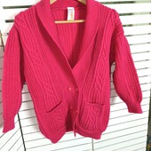 100%вовна, кардиган об'ємної в'язки