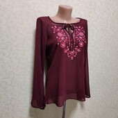 Блуза кофтинка з вишивкою