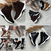 36-41 рр високі кросівки, кеди натуральна замша/шкіра чорний, шоколадний, капучіно, рудий