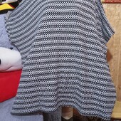 ❤️Брендовая натуральная меланжевая вязаная очень тёплая туника новая❤️Италия.Пог.186-270. Оригинал!