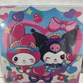Набір алмазної мозаїки із зображенням персонажів Sanrio Куромі та My Melody.