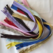 В лоте - 10 шт - блискавки спіраль 60-70 см