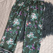M&s, uk16 сатін штанці в піжамному стилі